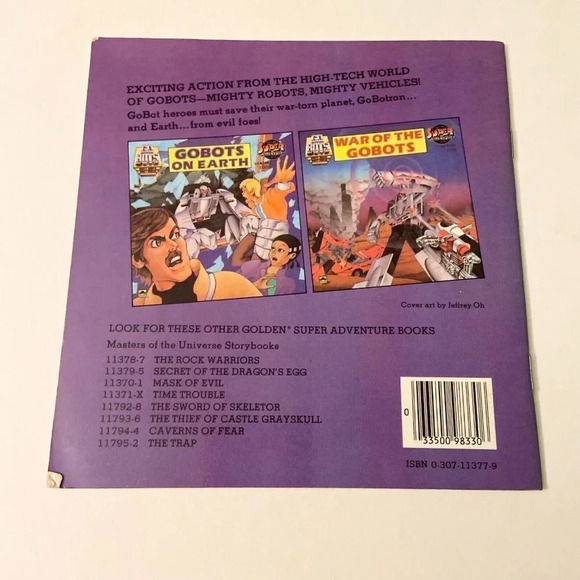 Vtg 1984 Go  Bots On Earth Golden Super Adventure Book - Picture 2 of 16